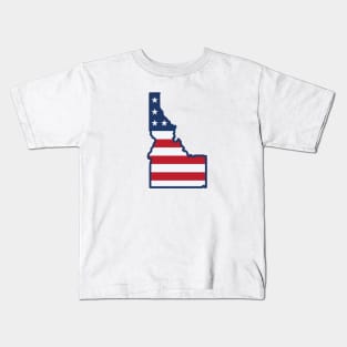 Stars and Stripes Idaho Kids T-Shirt